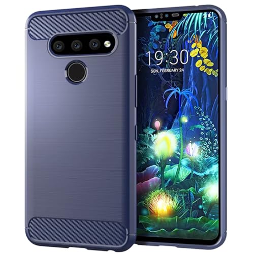 Coque LG V40 ThinQ idéale au quotidien en TPU bleu marine robuste
