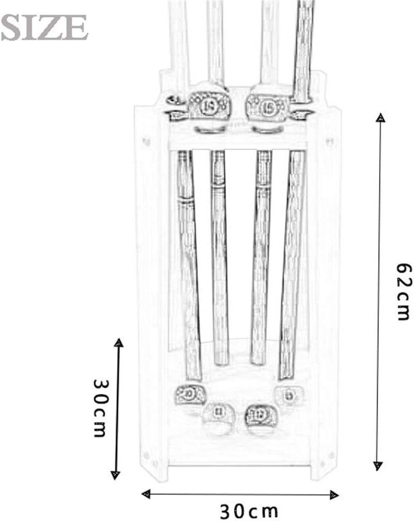 Pool Cue Rack, 8 Holes Floor Stand Display Stand Billiard Supplies for Unisex