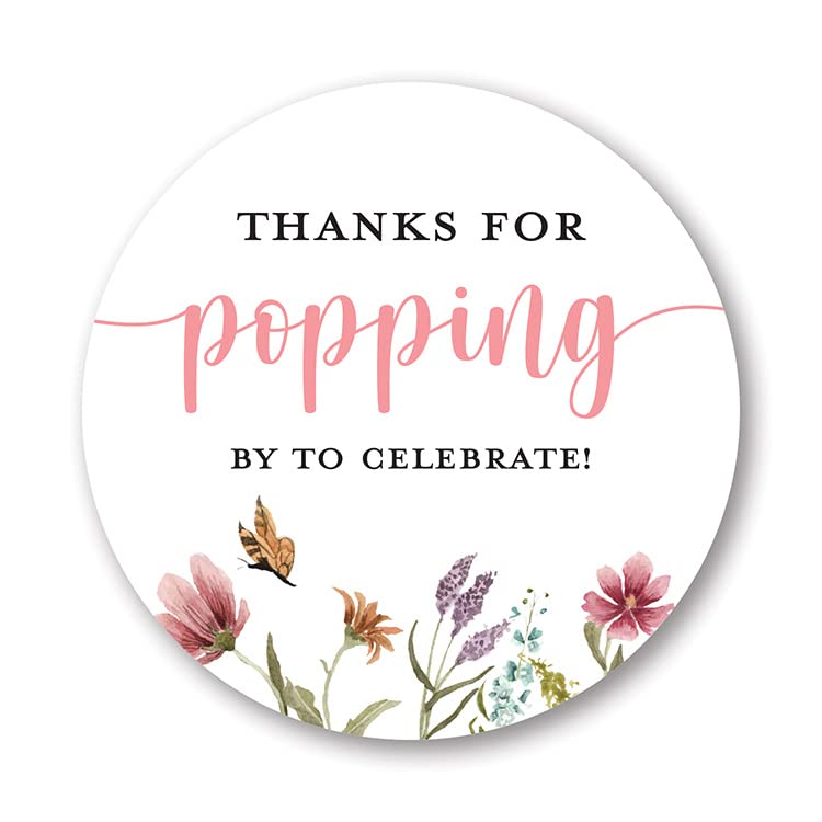 Autocollants Pop-corn Thank for Popping by pour un Mariage Champêtre Réussi