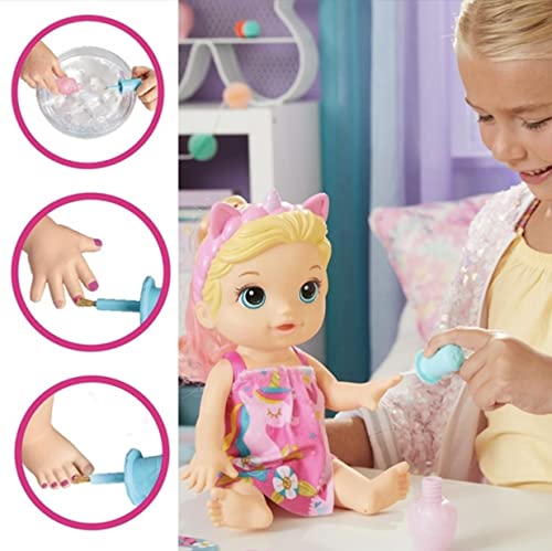 Image of Hasbro Collectibles - Baby Alive - Glam Spa Baby Doll, Unicorn, Blonde Hair