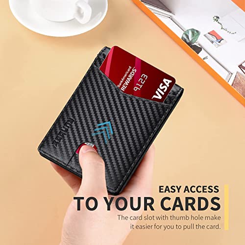 Runbox Men's Wallets Slim Rfid Leather 2 Id Window With Gift Box #TOP3