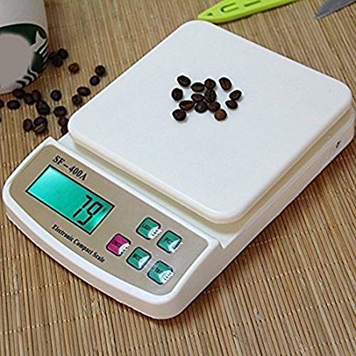MOSHTU Portable Electronic Compact Digital Kitchen Scale Multifunction School Weight Weighing Scale Precision Digital Balance SF-400A Scale 1