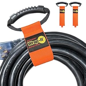 Wrap-It 22-Inch Easy-Carry Straps - 2-Pack Orange
