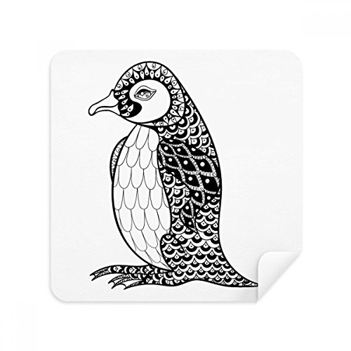 Chiffon nettoie-lunettes pingouin de DIYthinker : lot de 2 essuie-écrans en suède