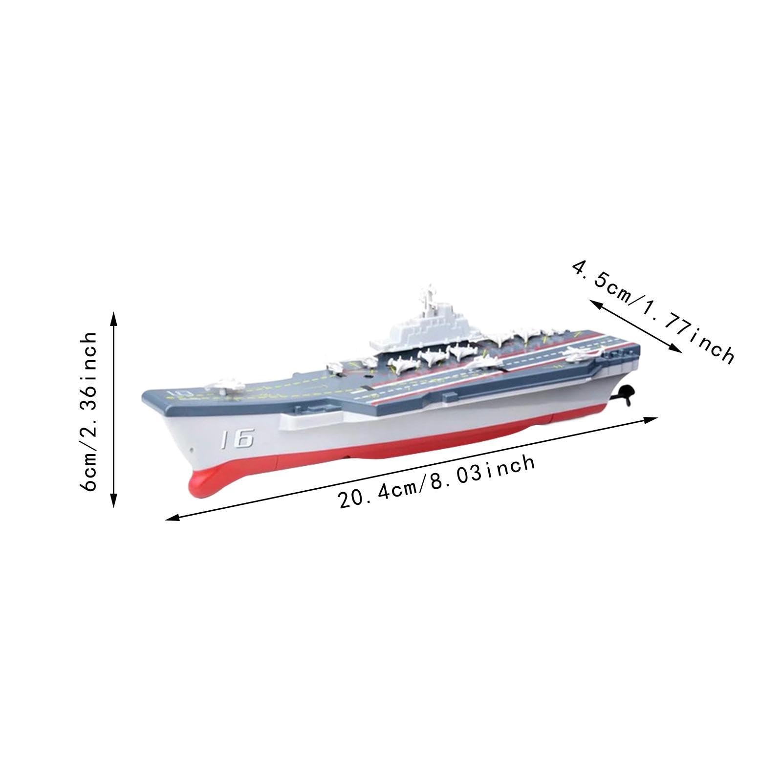 predolo RC Boot, Ferngesteuertes Schiff für Jungen Im Alter von 7–12 Jahren, Kinderspielzeug, Elektrisches Modellboot, Simulation Eines Kriegsschiffs, Modell, Flugzeugträger