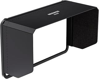 NEEWER Monitor Sunshade Hood Only for NEEWER F700U Camera Field Monitor, Three Sided Sun Hood & Formfitting Frame to Reduce Glare, Easy Button Access, Loop & Hook Quick Attachment, MA009