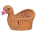 Zerodeko Rattan Chleba Kosz W Kształcie Kaczki Z Wiklinowym Koszykiem Owocowym Tkane Przekąskę Cukierka Orzechowa Koszyka Chlebowa Taca Piknik Blatu Kuchennego