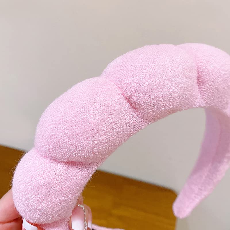 Miniatura 7 de Diadema de spa, diadema de esponja para mujer, diadema de maquillaje suave, lavado de cara y muñeca, diadema para el cuidado de la piel para lavado