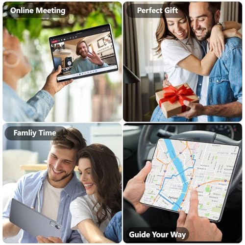 Image of 10.1 inch Android Tablet, 8GB RAM, 128GB Storage, Android 12 Oct-core Processor, 5 Million + 13 Million Dual Cameras, WiFi Bluetooth 1TB IPS Extended Full HD Display,