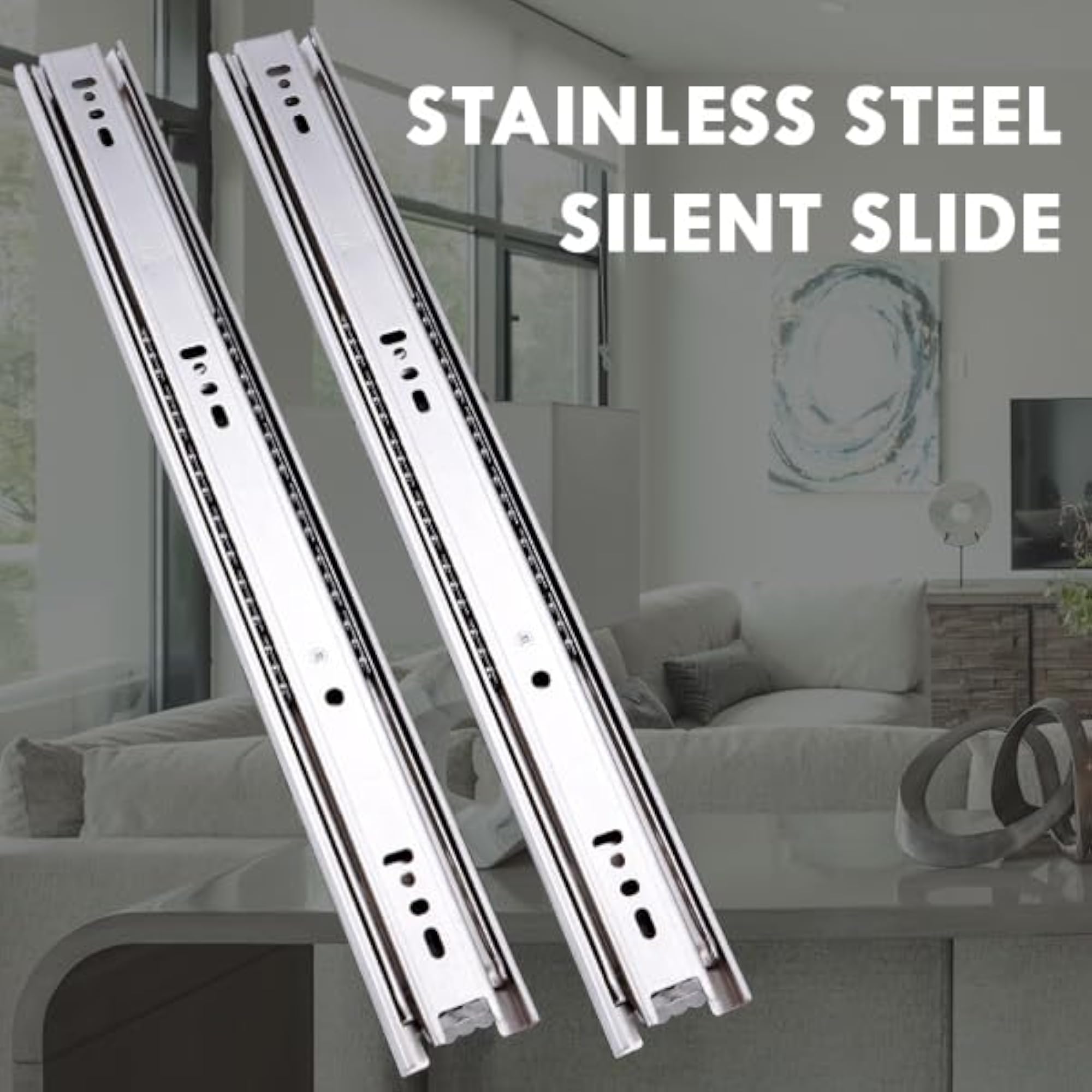 Stainless Steel Heavy Duty Telescopic Drawer Slide