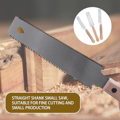 3 Stück Japansäge Set Feinsäge Holz Handsäge Gehrungssäge Kleine Holzsäge Hand Dübelsäge Holzbearbeitungswerkzeuge Japanische Säge Zweischneidig Zugsäge Woodworking Laubsäge Japan Säge