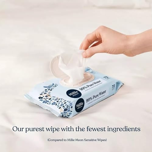 Millie Moon 99% Pure Water Baby Wipe ~ 576 Count