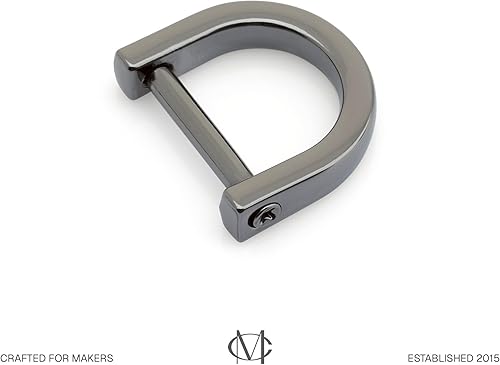 Miniatura 2 de CRAFTMEMORE Anillos en D de 58 pulgadas (ancho interior) con tornillo de cierre, grillete, soporte para llaves, herradura en forma de U, anillo de