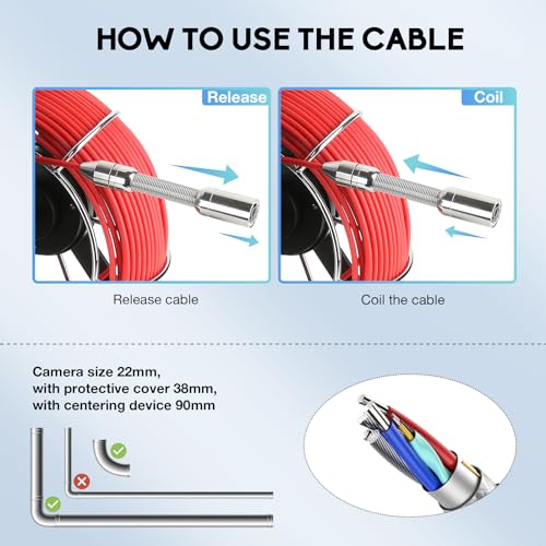 Jinxinebay F4222D Sewer Camera, Pipe Drain Inspection Camera thumb #5