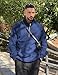 JMIERR Men's Fashion Sweatshirts Quarter Zip Pullover Fleece Polo Hoodies Long Sleeve Sweatshirt with Pockets, L, Blue