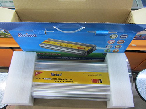 Meind 1000W DC 12V to AC 230V Off Grid Modified Sine Wave Power Inverter with Battery Charge Function