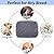 LAMTWEK Snuffle Mat for Dogs, 17" x 21" Dog Snuffle Mat Interactive Feed Game for Boredom, Encourages Natural Foraging Skills and Stress Relief, Easy to Fill/Machine Washable (with 2PCS Suction Cups