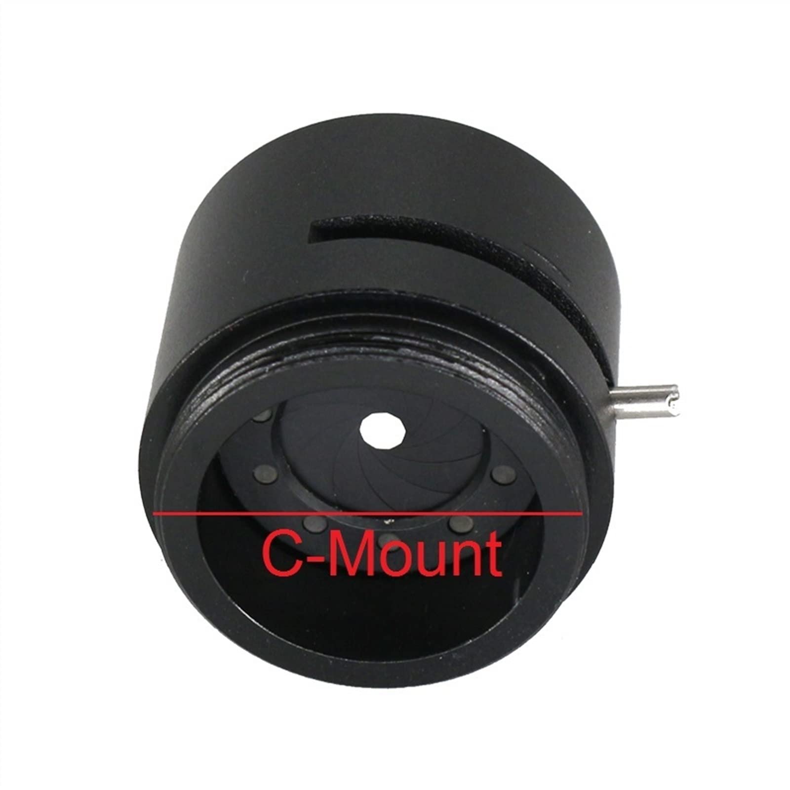 Adapter C-mount Przysłona irysowa Kondensator apertury Wewnętrzna zewnętrzna mocowanie C Wzmacniający Zoom Instrument optyczny Mikroskop fotografia