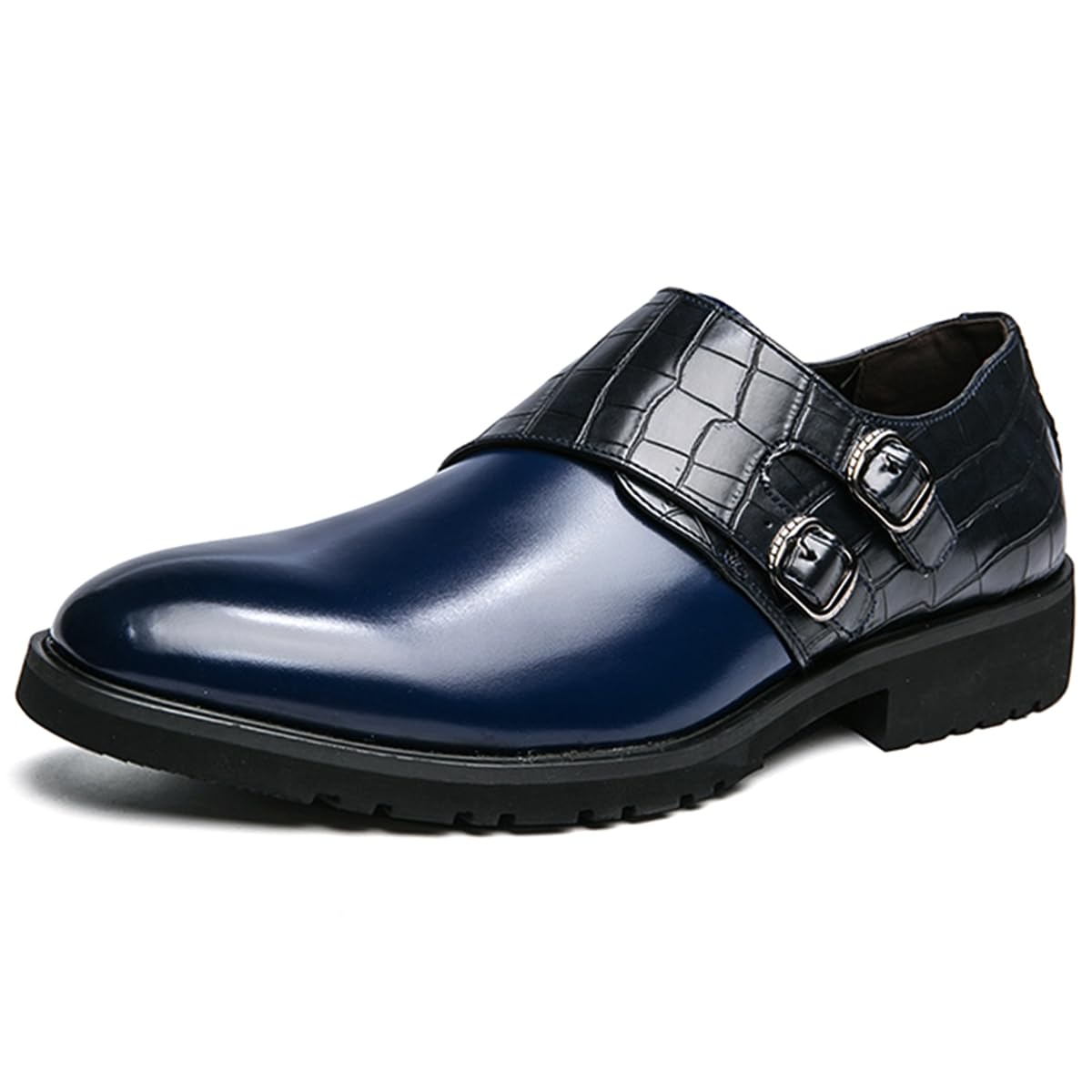 Mocasines para hombre de gala estilo formal elegante con punta redonda 8