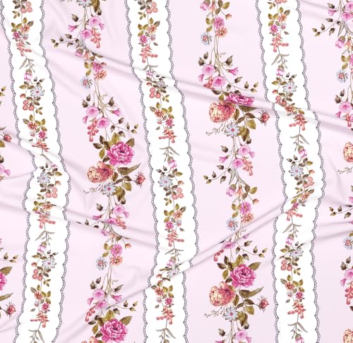 Image of HOMEKART 100% Cotton Feel Double Bed Bedsheet Set | 180tc to 220tc Soft & Breathable with 2 Pillow Covers | Wrinkle Free | for Bedroom & Gifting (Color -Dark Pink, 90 x 90 Inches)