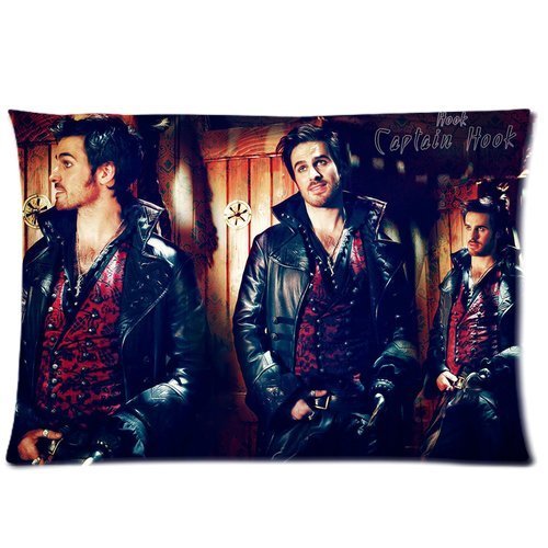 Tt-shop Soft Zippered Pillowcase Pillow case Cover 20*30 Inch (Twin sides) Once Upon A Time Captain Hook 01 Pattern Fashion Design