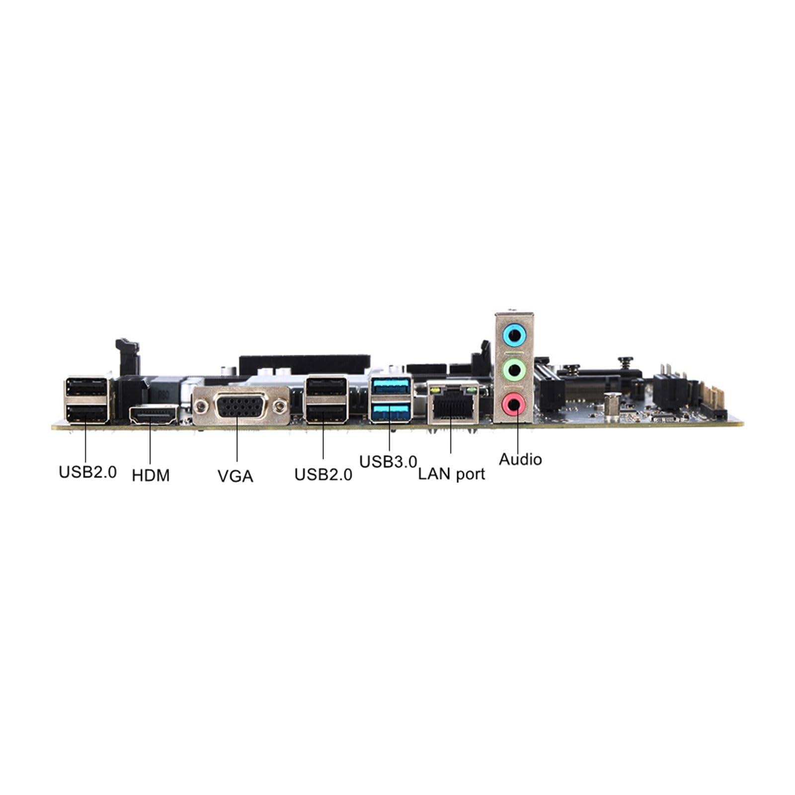 Carte Mere Fit for KLLISRE H610 Carte mère H610M-4D4 PC Double Canal DDR4 NVME M.2 SATA3.0 Micro ATX Prend en Charge LGA 1700 12e 13e 14e