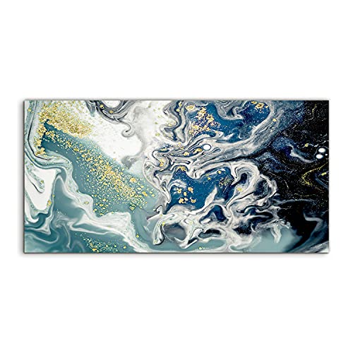 Art Murale Acrylique 100x50cm Coloray Abstraction Silver pour un salon moderne