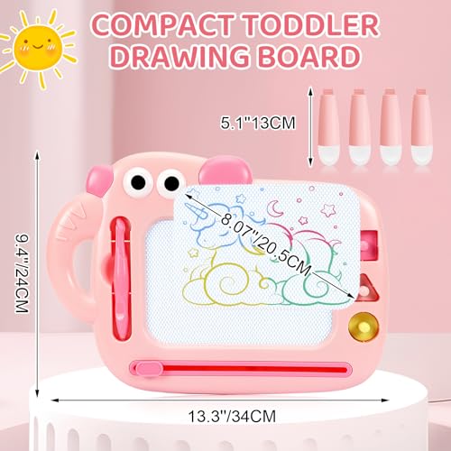 Toddler Girl Toys Age 1-2, Magnetic Drawing Board, Erasable Doodle Board Pad for Kids, Baby Early Learning Toys for 1 2 3 Year Old Girls, First Christmas New Year Birthday Gifts for Girls Boys - Thumbnail 7