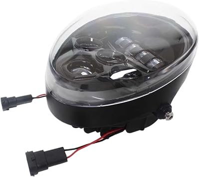 Motorcycle Accessories LED Headlamp 60W Front Headlight Hi/Low Beam Black For Harley Davidson V-Rod VRSC VRSCF VRSCR 2002-2017