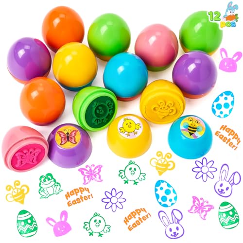 JOYIN 12 tampons à œufs de Pâques pour enfants, excellents jouets de Pâques pour le jeu de...