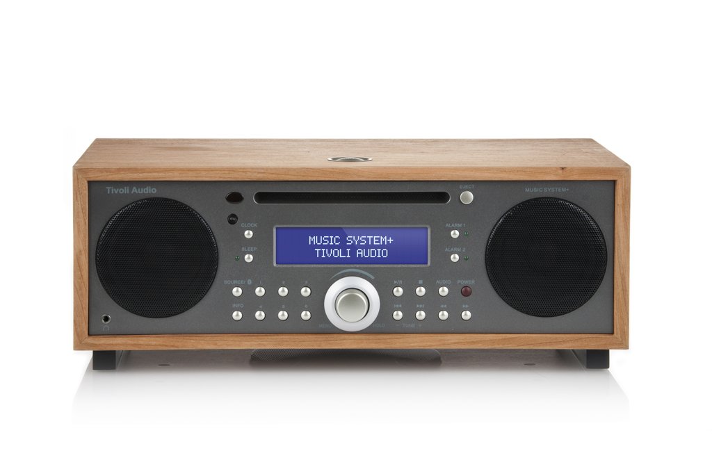 Tivoli Audio Music System+ - Bluetooth enabled All-in-one DAB/DAB+ / FM Hi-Fi System - Cherry/Metallic Taupe
