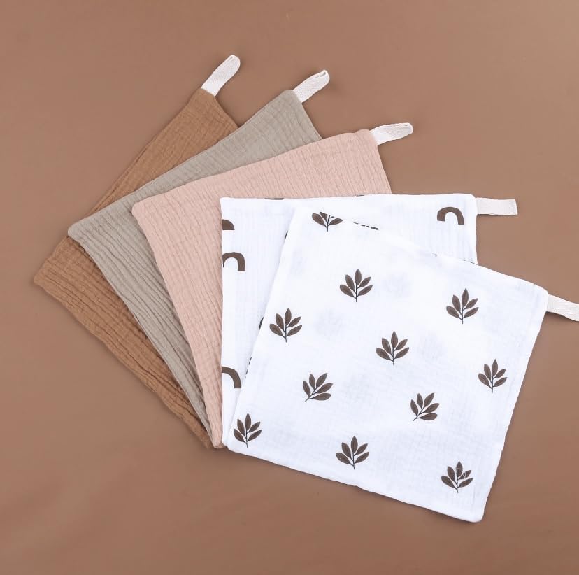 Image of Generic Muslin Washcloths, Organic Cotton Baby Blankets for Babies, Toddlers, Infants, Sunflower Print
