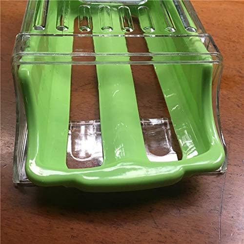2018 Drawer-style Eggs Holders Egg Container Drawer Plastic Refrigerator Egg Storage Box Case Plastic Food Tray Blue Green White - (Size: M, Color: blue)