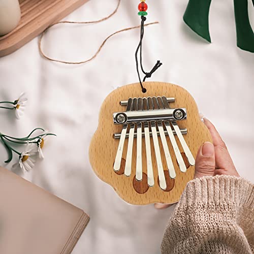 Toyvian Mini Kalimba Piano À Pouce 8 Touches Planche Plate Kalimba Lanière Bois Mbira Piano À Doigts Instrument De… - Les Beatles, Paul McCartney, John Lennon, RIngo Starr, George Harrison Toyvian Mini Kalimba Piano À Pouce 8 Touches Planche Plate Kalimba Lanière Bois Mbira Piano À Doigts Instrument De… – Image 5