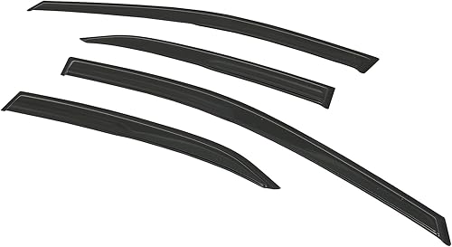 Miniatura 8 de Deflector de ventana lateral color humo oscuro, 4 piezas para Camry 4 puertas Sedan 2018 2019 2020