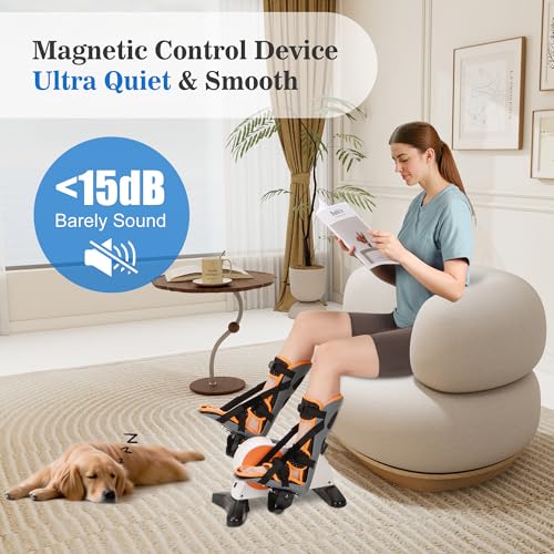 Image of Motorized Pedal Exerciser for Seniors with Leg Support | Electric Arm and Leg Pedal Exerciser with Monitor, Remote Control and 12 Adjustable Speeds Portable ,Quiet