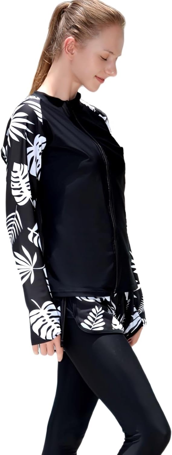 【皮膚科医監修】 水着 レディース タンキニ 体型カバー フィットネス ラッシュガード 5点セット UPF50+ UVカット率100% Amazonで販売中 【皮膚科医監修】 水着 レディース タンキニ 体型カバー フィットネス ラッシュガード 5点セット UPF50+ UVカット率100% Amazonで販売中