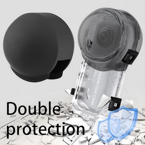 Évitez les rayures : protection d'objectif pour Insta360 ONE X3 en silicone noir