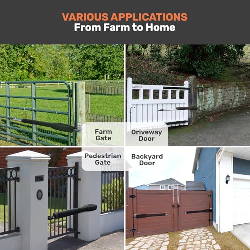 Image of TMT Clifford 500 Premium Dual Automatic Gate Openers Up to 20ft and 1200lb Heavy Duty Swing Gate, Gate Opener with Remote Complete Kit, Electric Gate Opener for Driveway (App Compatible)
