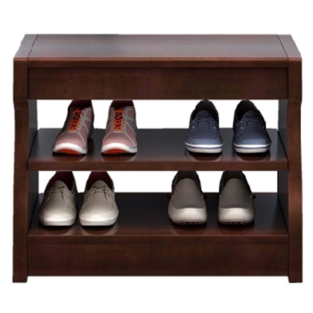 Banc à chaussures pour couloir en bois avec étagères pour une entrée toujours impeccable