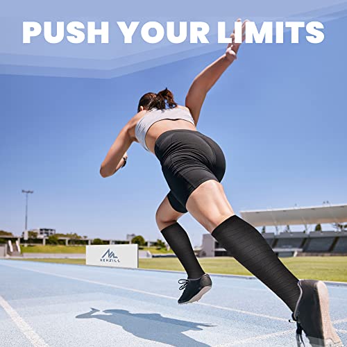 Image of NEWZILL Medical Compression Socks for Women & Men, 20-30 mmHg Knee-High Support for Circulation, All-Day Comfort for Work Travel Running Cycling and Fitness
