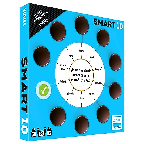 Smart 10 Viajes - Paquete de Ampliación Juego de Mesa de Preguntas...