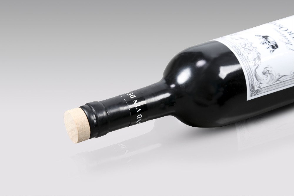 Rebetomo Bouteille de champagne Vanishing (noir) Peut verser des tours de magie liquide Vanshing Bouteille Magicien Scène Illusion Gimmick Props Comédie Mentalisme
