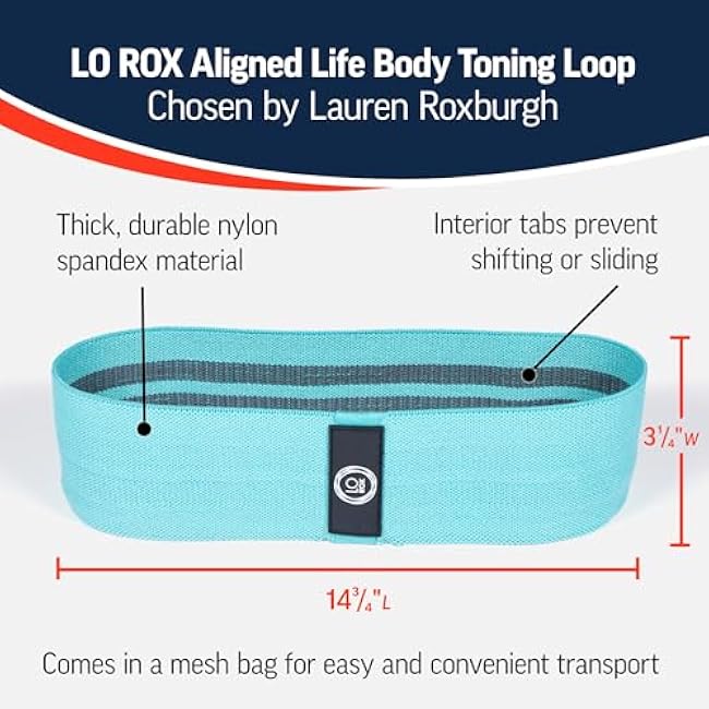 OPTP LO ROX Aligned Life Body Toning Loop ¡ª Resistance Band Exercise and Strengthening Tool for Core and Leg Workout, Loop Band for Sculpting - from Lauren Roxburgh