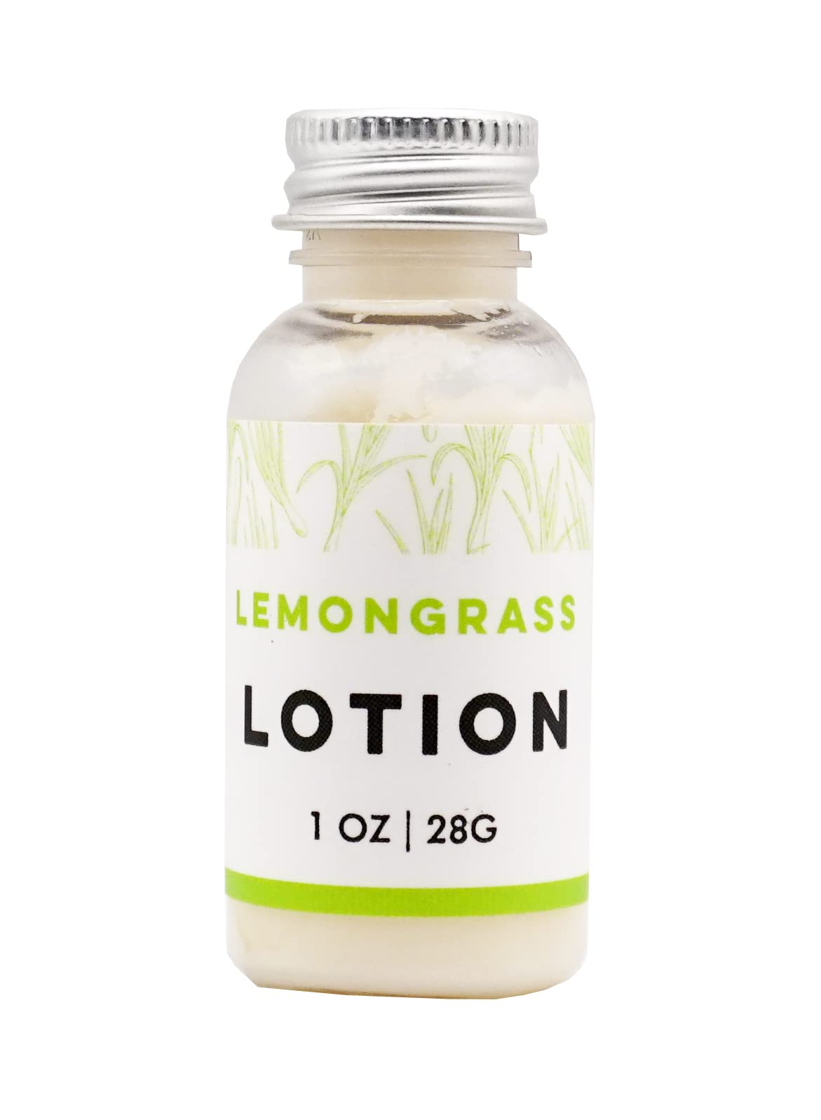 NATURES APOTHECARY Lemongrass Lotion For Dry Skin Travel 1oz Silky Nourished Hydrated Skin Hypoallergenic All-Natural Plant-Derived Made in