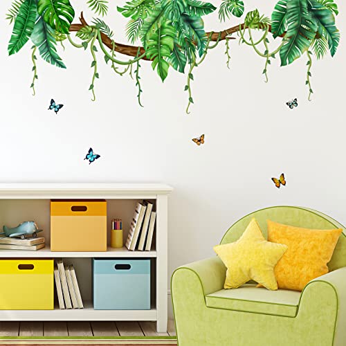 Vinilo Decorativo Hojas Tropicales 30x90cm miniatura 3