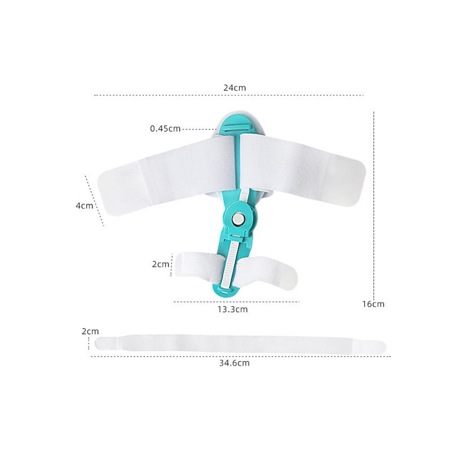 Hallux Valgus Korrektor Ballenzehen, Fuß-Fingerspreizer, Zehenspreizer Ballenzeh-Korrektor, Fingerspreizer, Valgus, Grün, 2 Stück