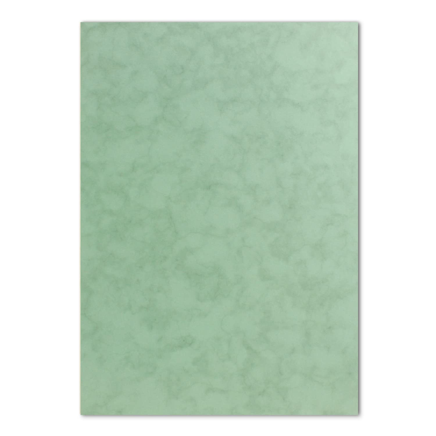 200x DIN A4 Papier - Marmoriert Eukalyptus - 90 g/m² - 21 x 29,7 cm - Briefpapier Bastelpapier Tonpapier Briefbogen - FarbenFroh by GUSTAV NEUSER