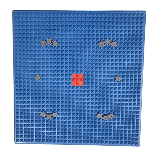 Image of Acupressure Magnetic Power Foot Mat Deluxe 12inch x 12 inch (Walking Track, Flat Foot Mat)