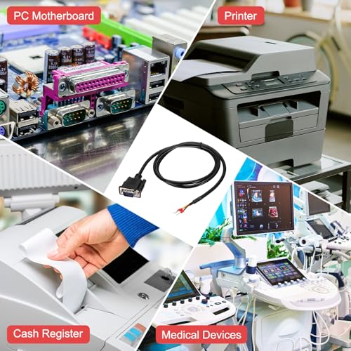 Câble double blindage DB9 232-235 pour communication données RS232 1m - 6